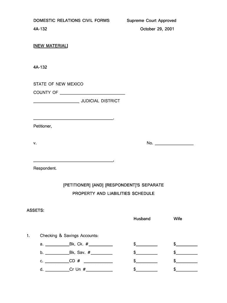 DOMESTIC RELATIONS FORMS Supreme Court Approved