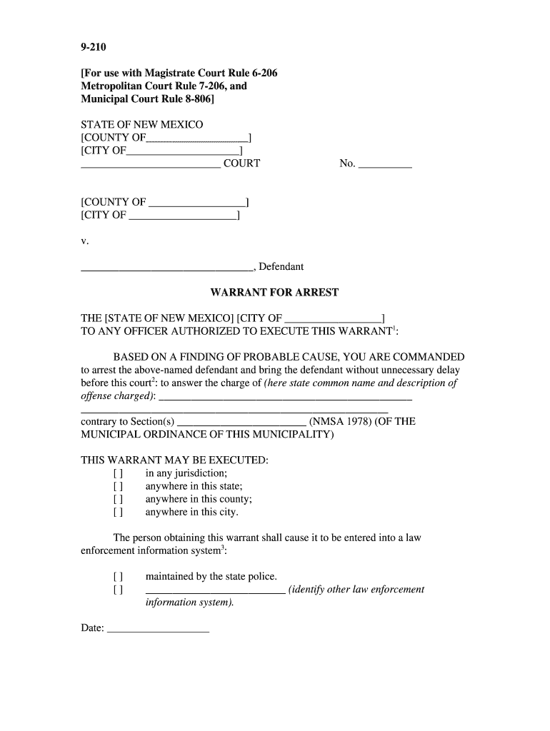 For Use with Magistrate Court Rule 6 206  Form