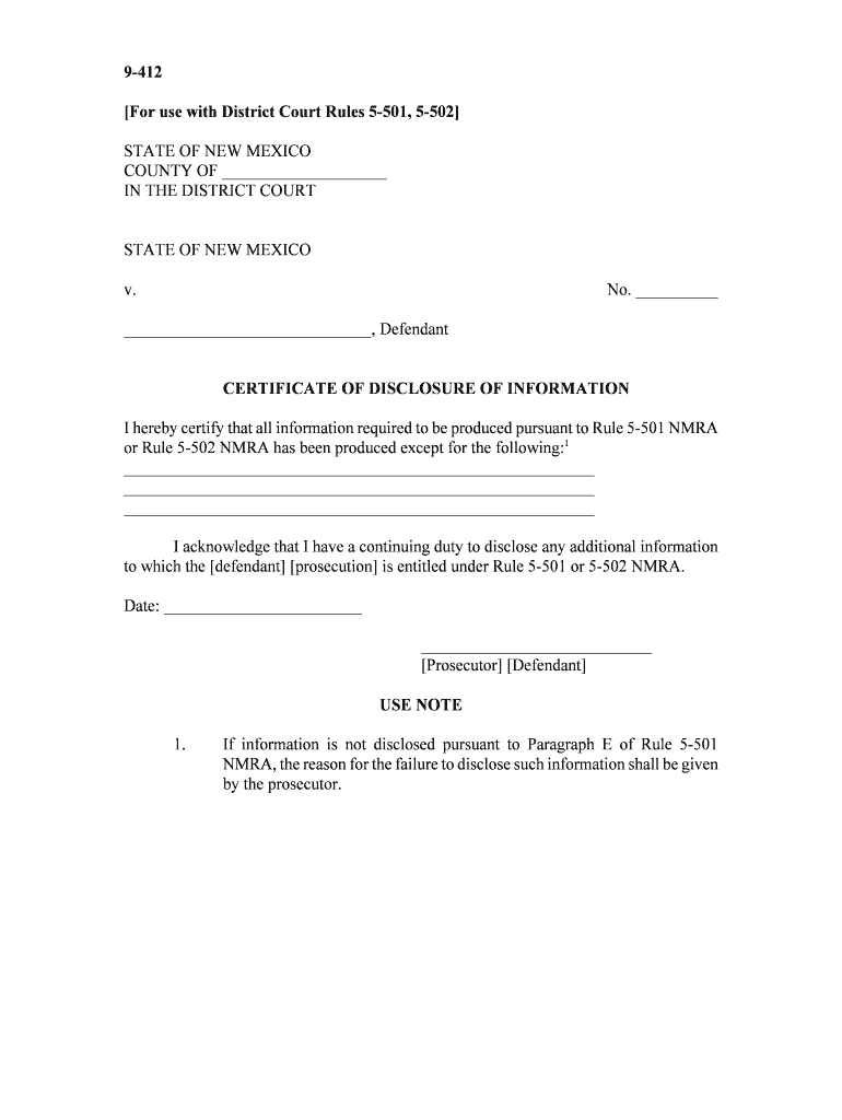 Local RulesDistrict of New MexicoUnited States  Form