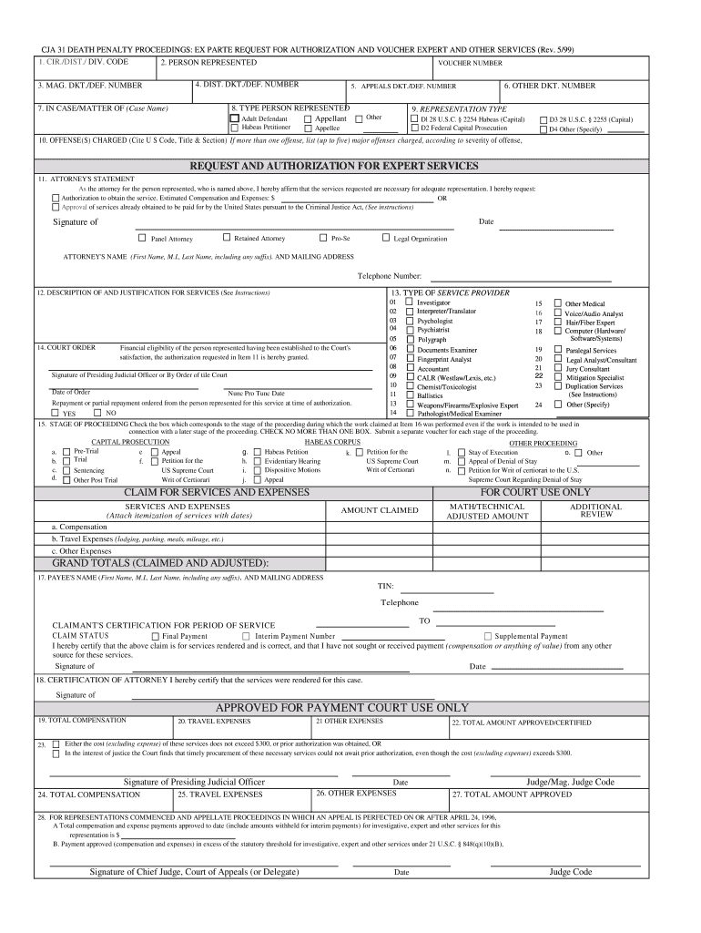 The CJA Supervising Attorney Federal Judicial Center  Form