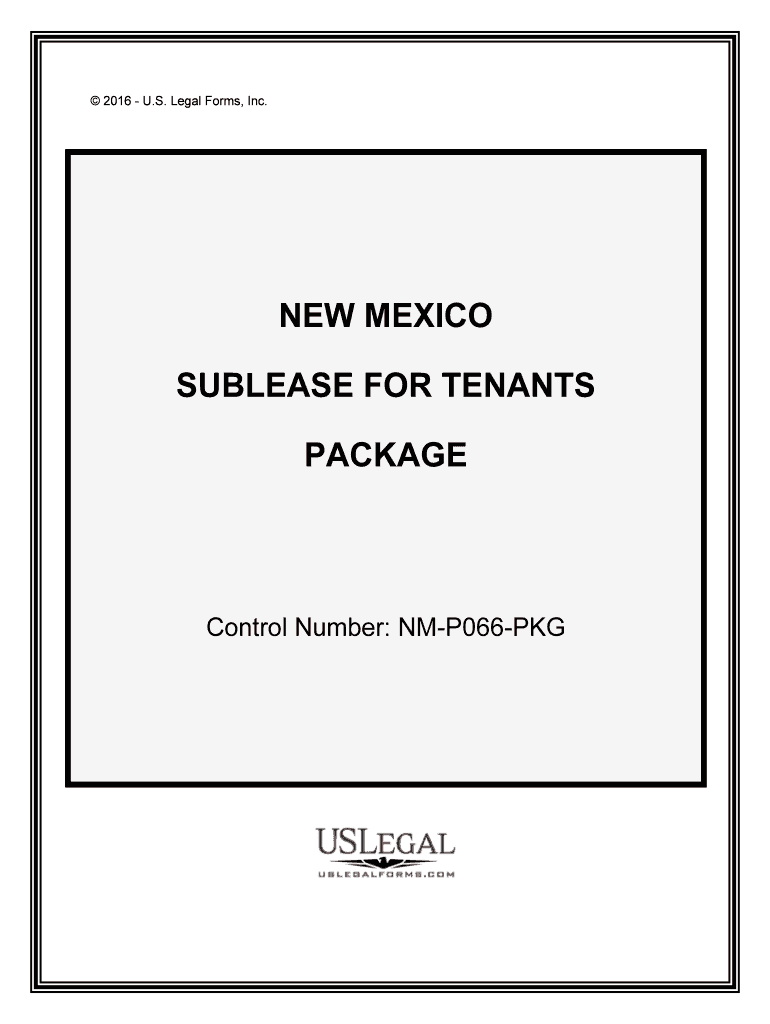Control Number NM P066 PKG  Form