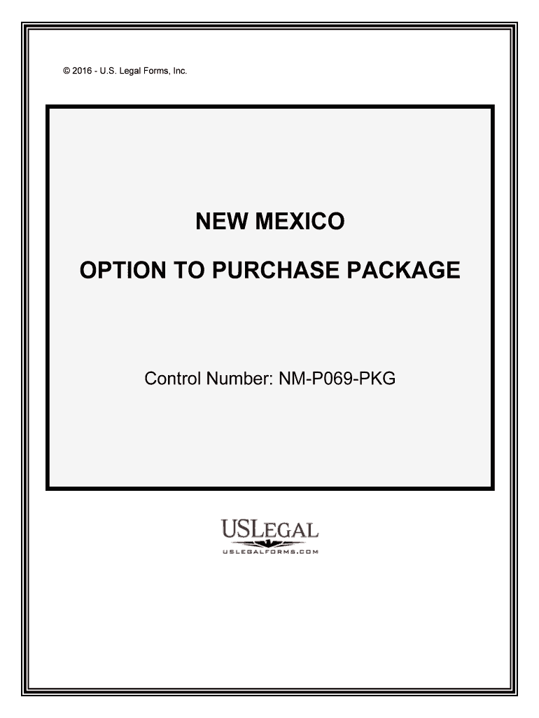 Control Number NM P069 PKG  Form