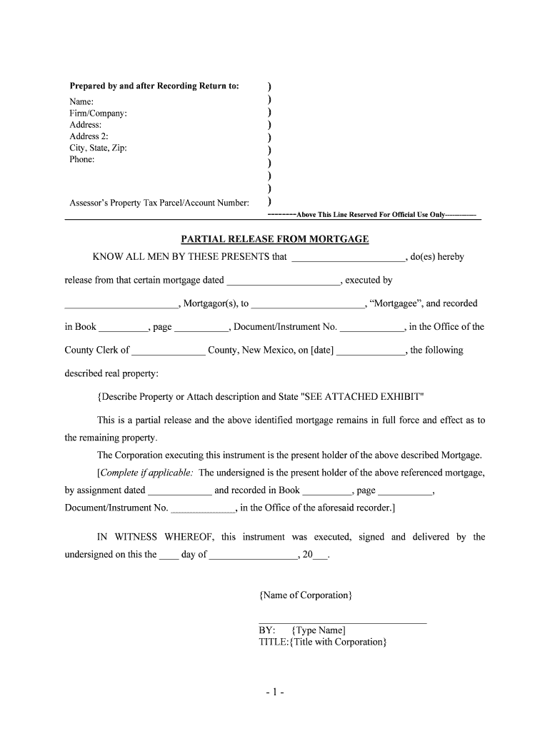 County Clerk of County, New Mexico, on Date , the Following  Form