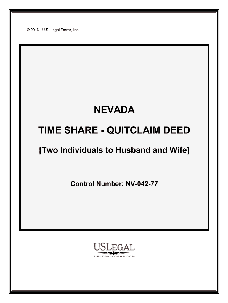 TIME SHARE QUITCLAIM DEED  Form