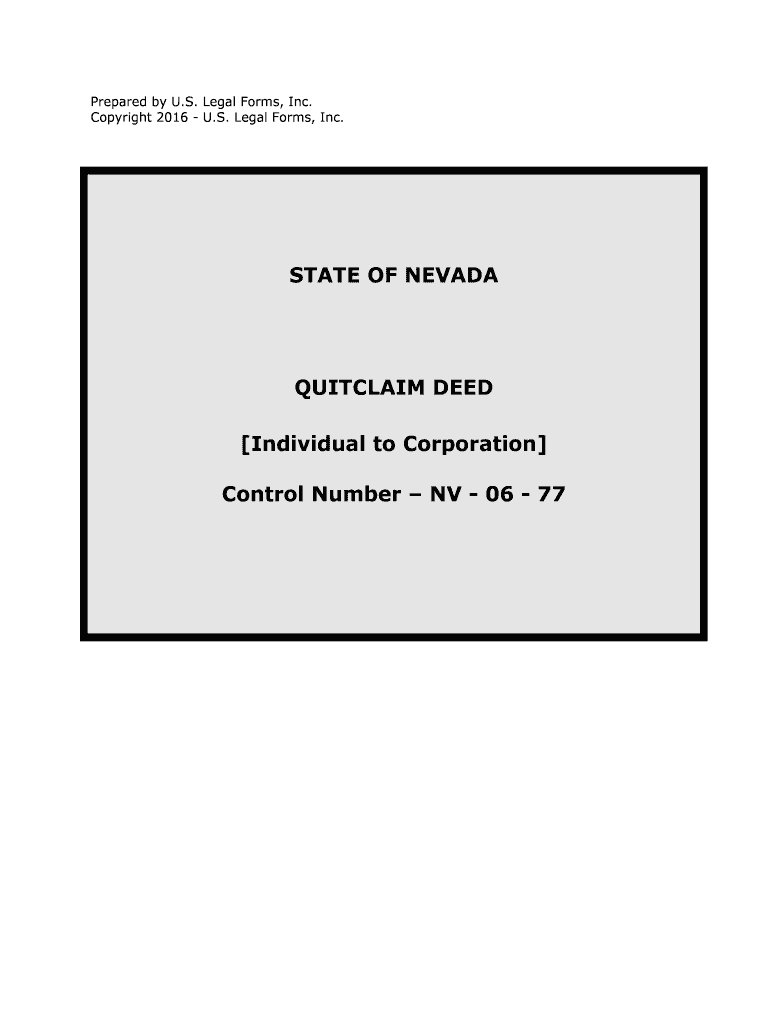 Control Number NV 06 77  Form