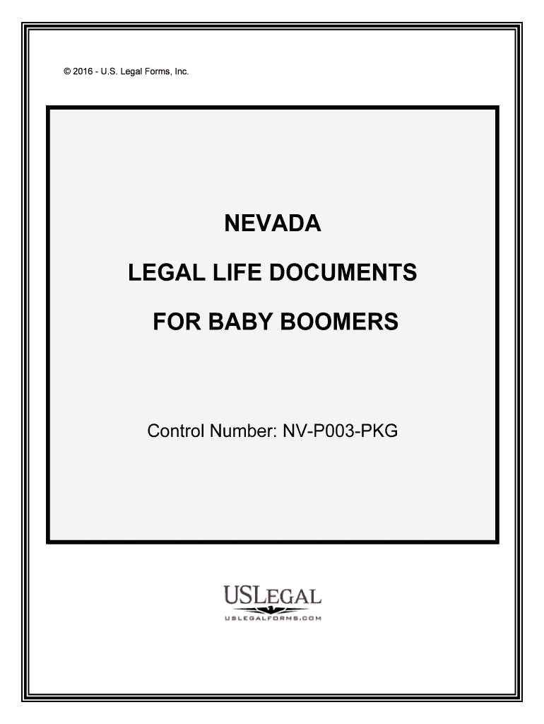 Control Number NV P003 PKG  Form