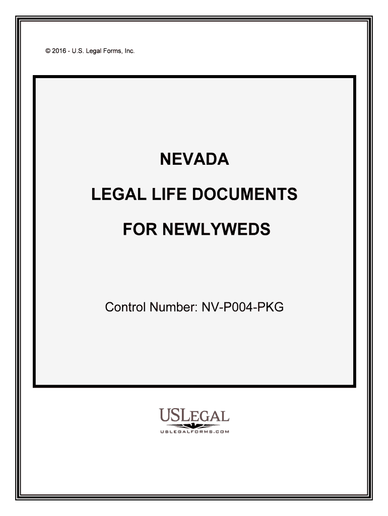 Control Number NV P004 PKG  Form