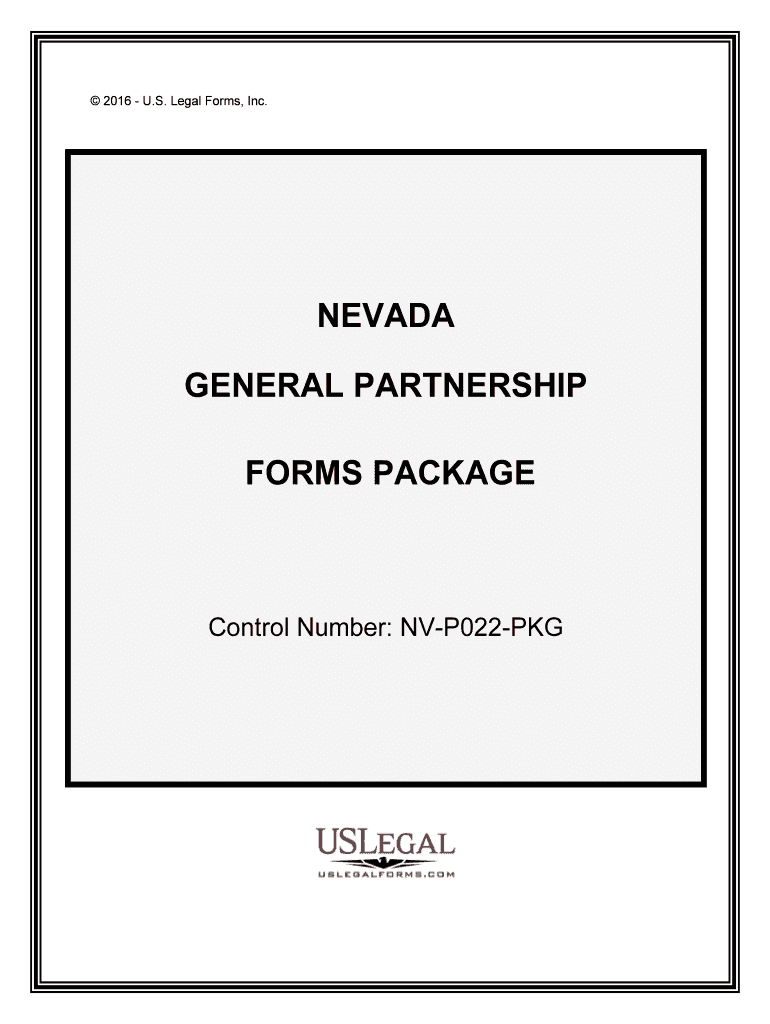 Control Number NV P022 PKG  Form