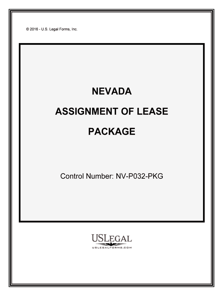 Control Number NV P032 PKG  Form