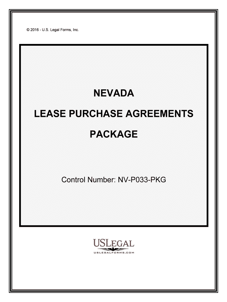 Control Number NV P033 PKG  Form