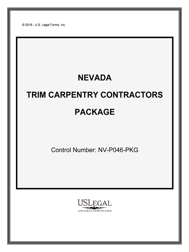 Control Number NV P046 PKG  Form