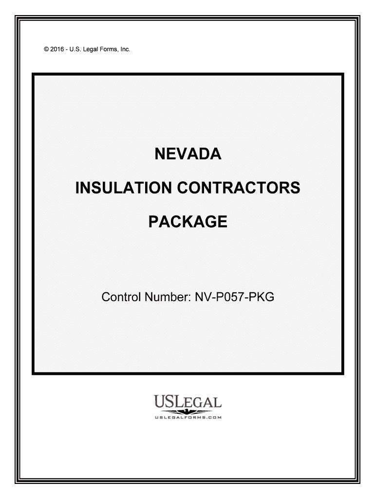 Control Number NV P057 PKG  Form