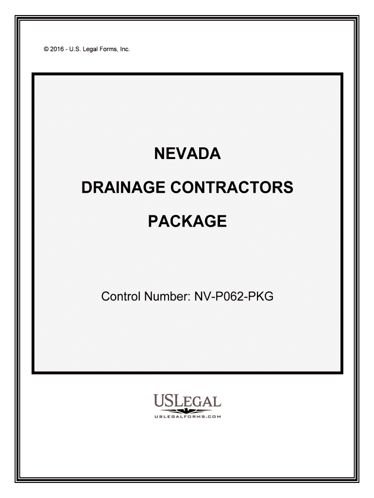 Control Number NV P062 PKG  Form