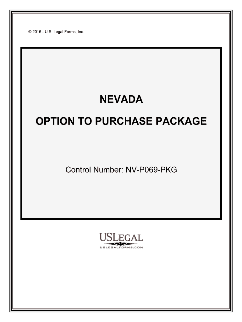 Control Number NV P069 PKG  Form