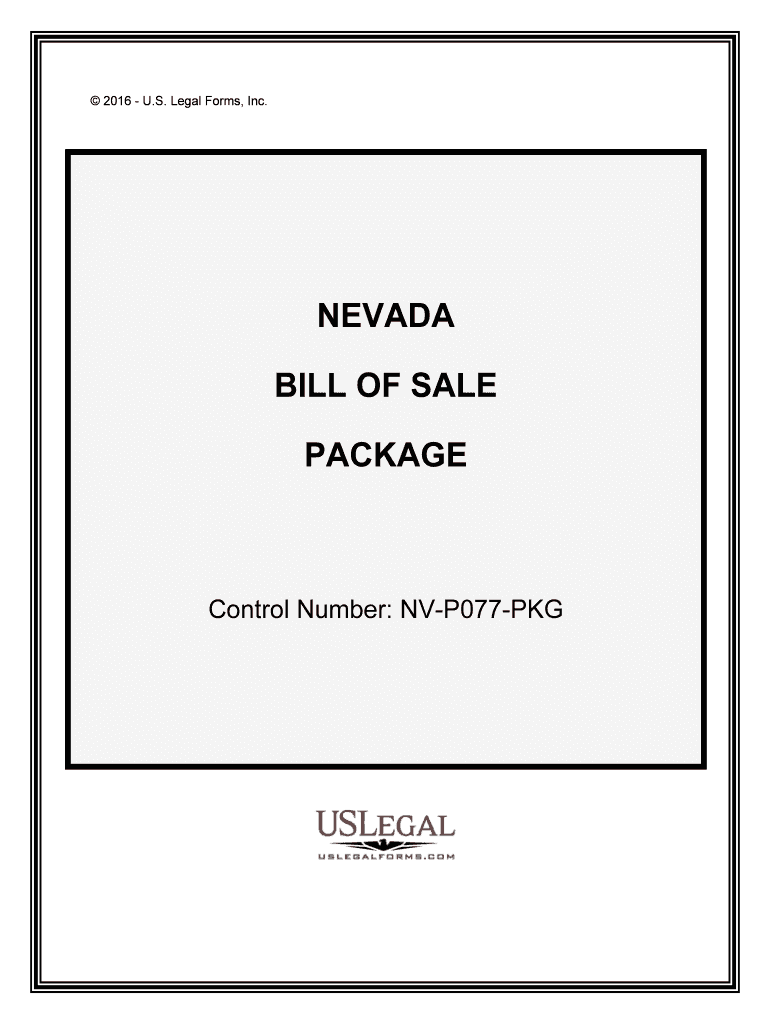 Control Number NV P077 PKG  Form