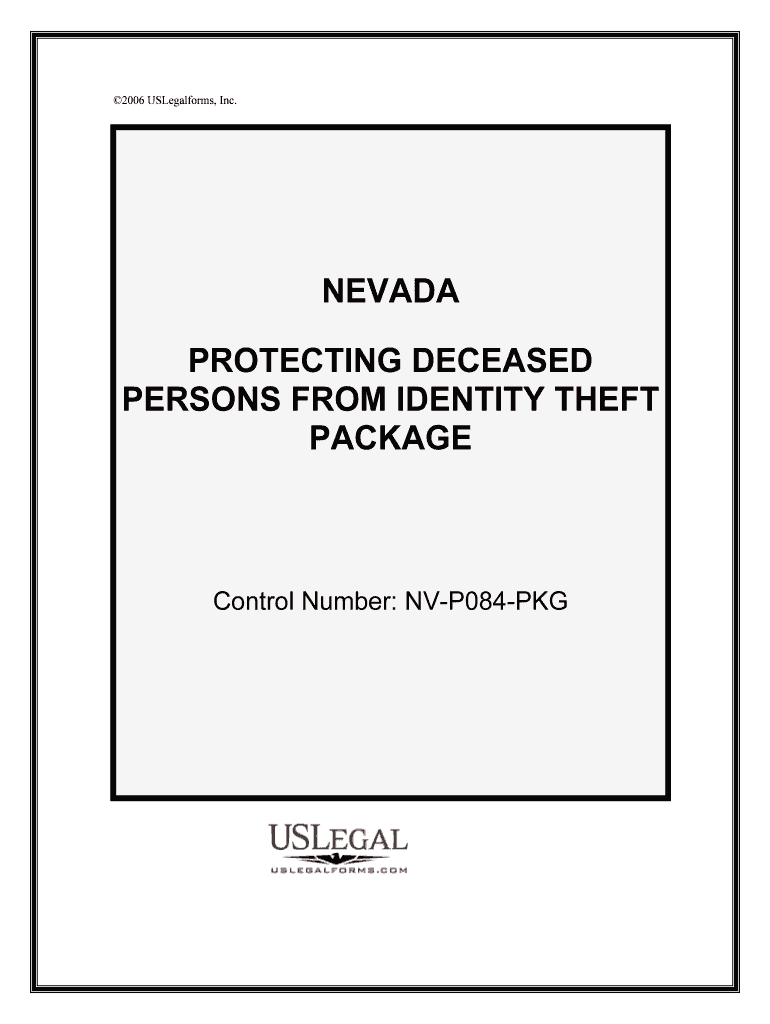 Control Number NV P084 PKG  Form