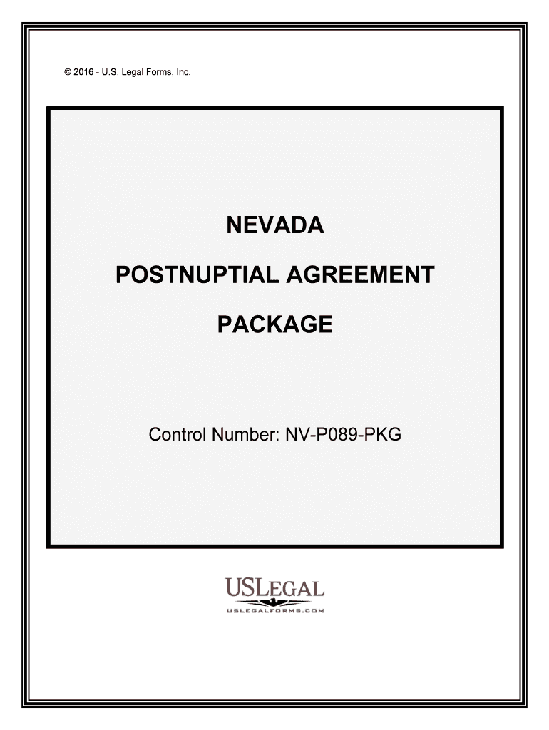 Control Number NV P089 PKG  Form