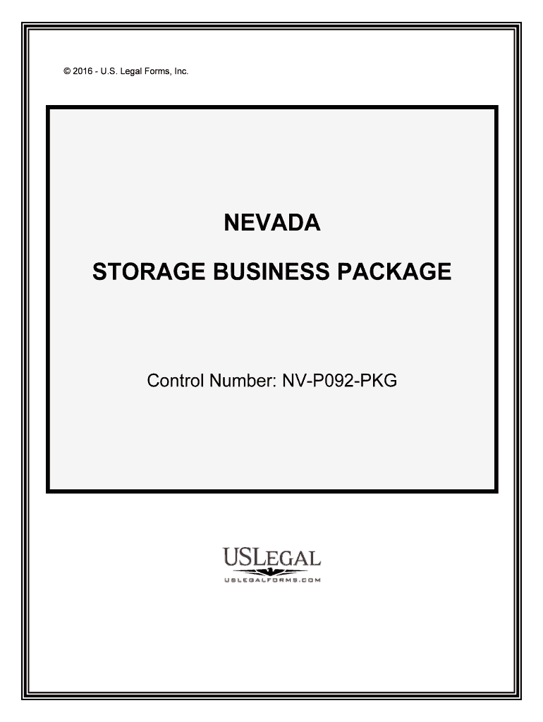 Control Number NV P092 PKG  Form