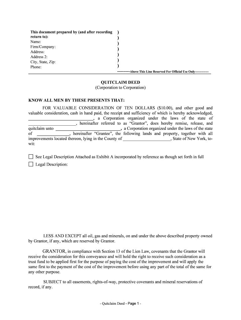 GRANTOR, in Compliance with Section 13 of the Lien Law, Covenants that the Grantor Will  Form