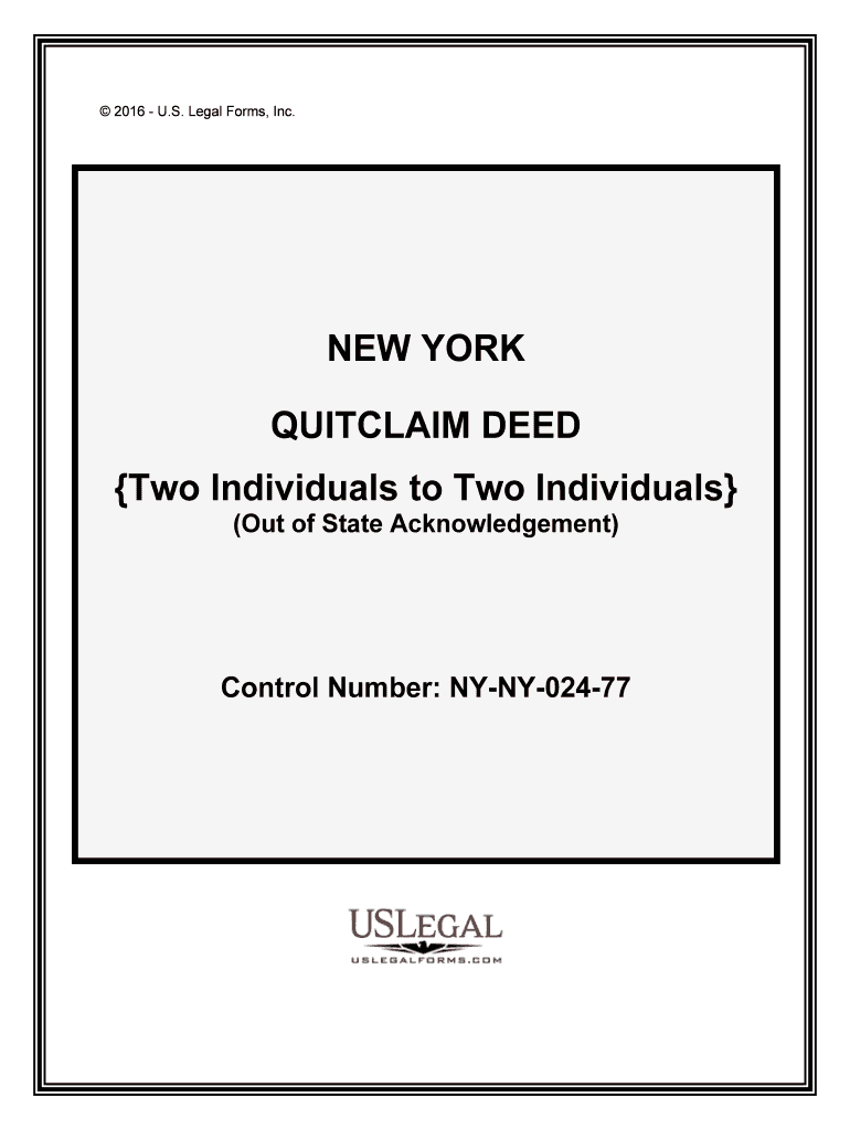 New York Quitclaim Deed Create a Quit Claim Deed Nolo  Form