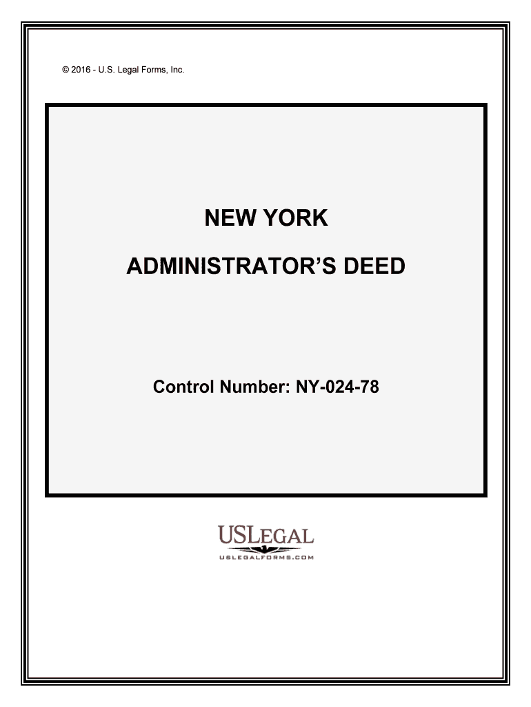 Control Number NY 024 78  Form