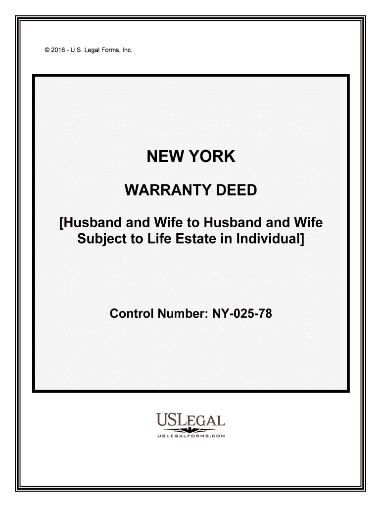New York Quit Claim Deeds Warranty DeedsUS Legal Forms