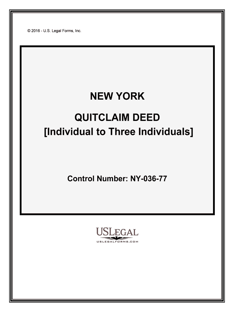 Control Number NY 036 77  Form