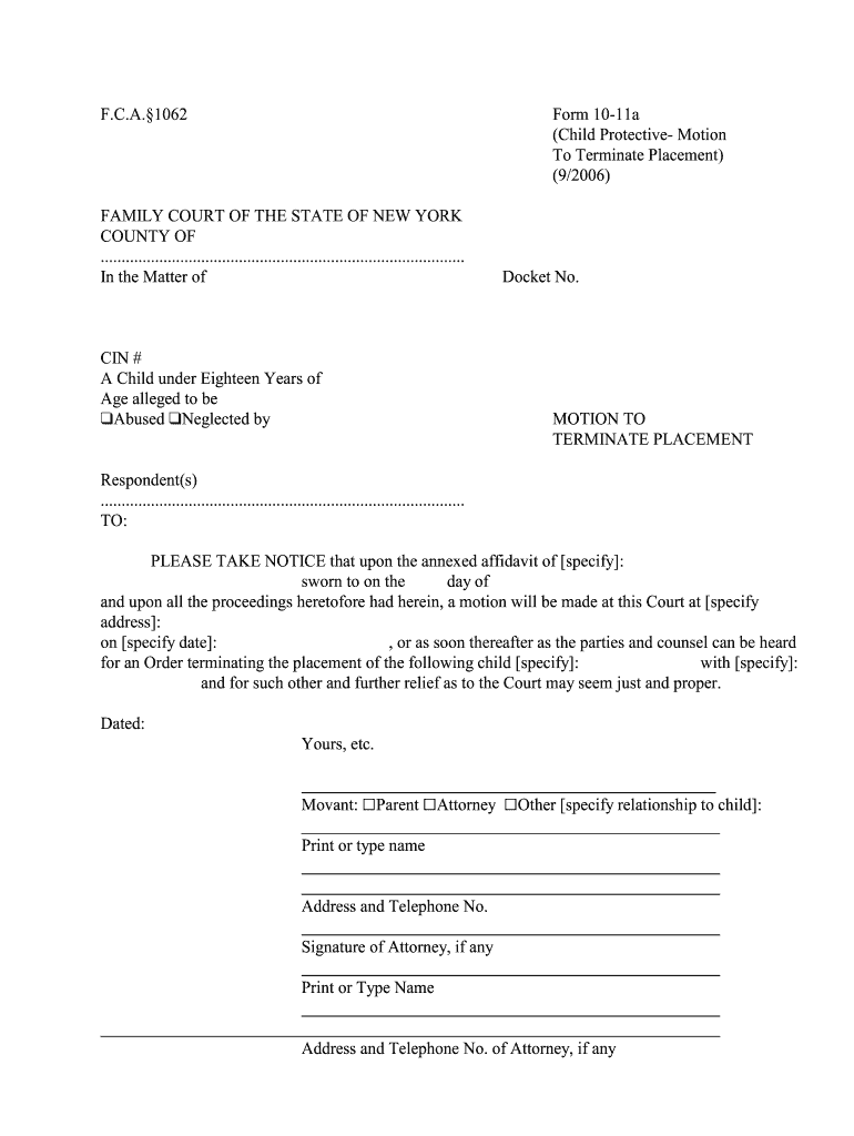 MHL ARTICLE 81 New York State Unified Court System  Form