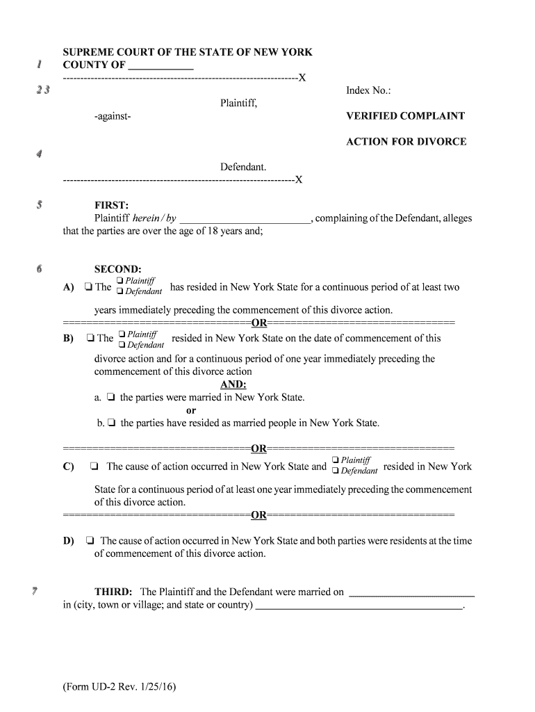 SUPREME COURT of the STATE of NEW YORK 1  Form