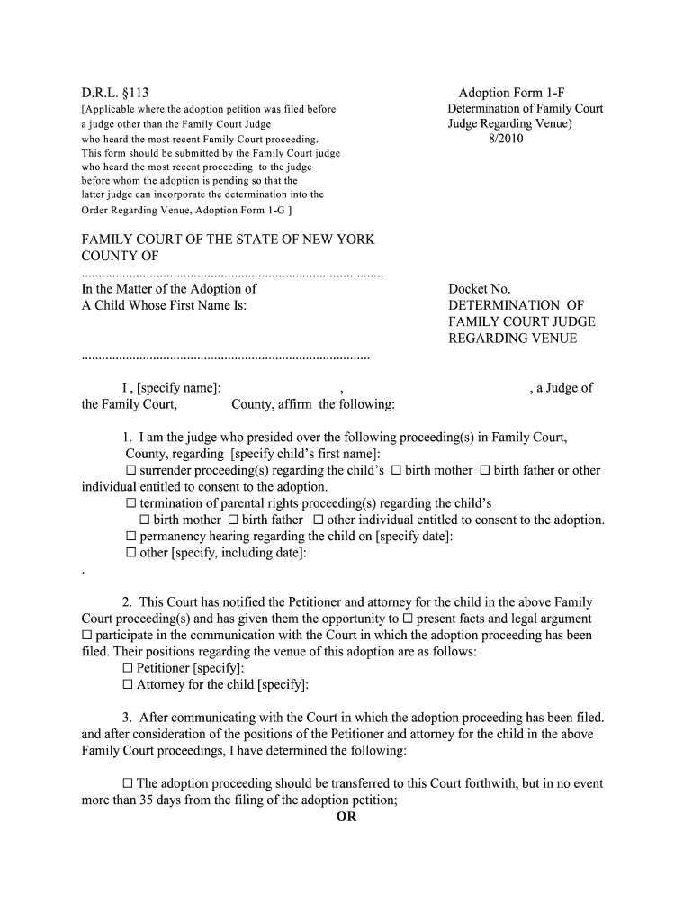 D R L 113 This Form Must Be Submitted in Cases Where