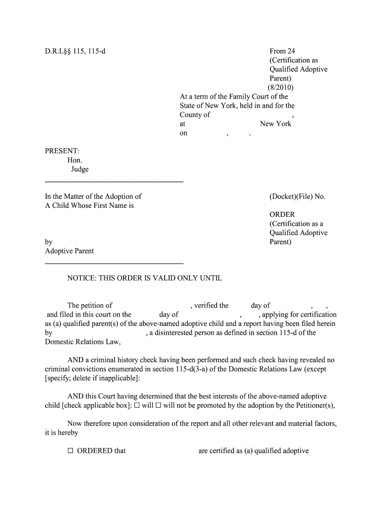 L 115, 115 D  Form