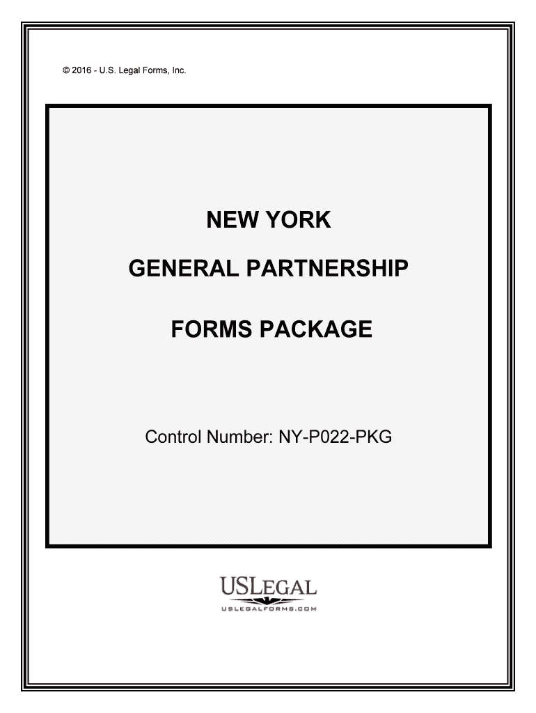Control Number NY P022 PKG  Form