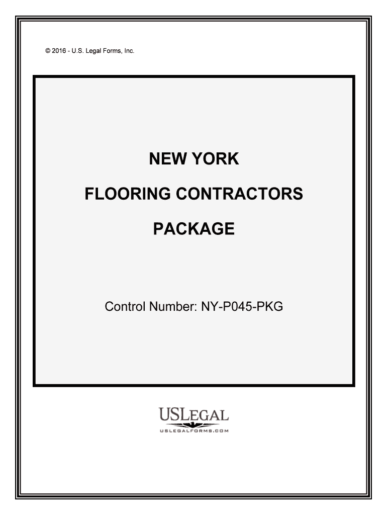 Control Number NY P045 PKG  Form