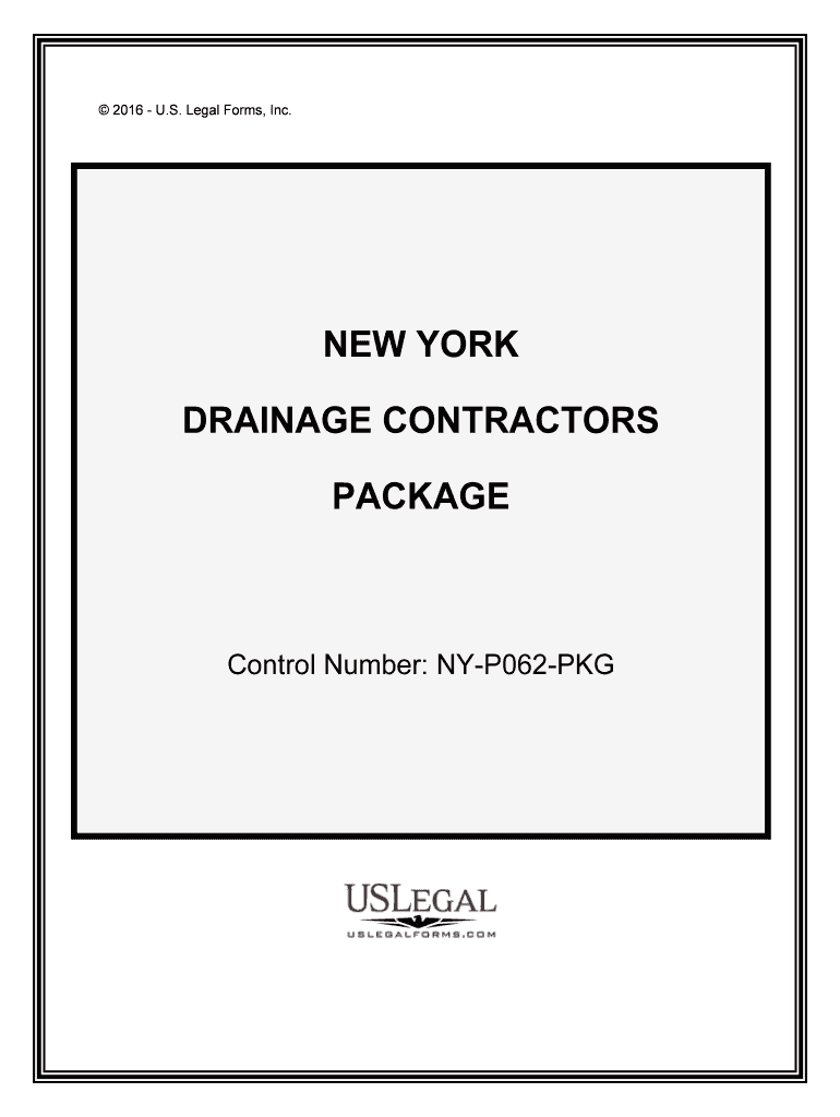 Control Number NY P062 PKG  Form