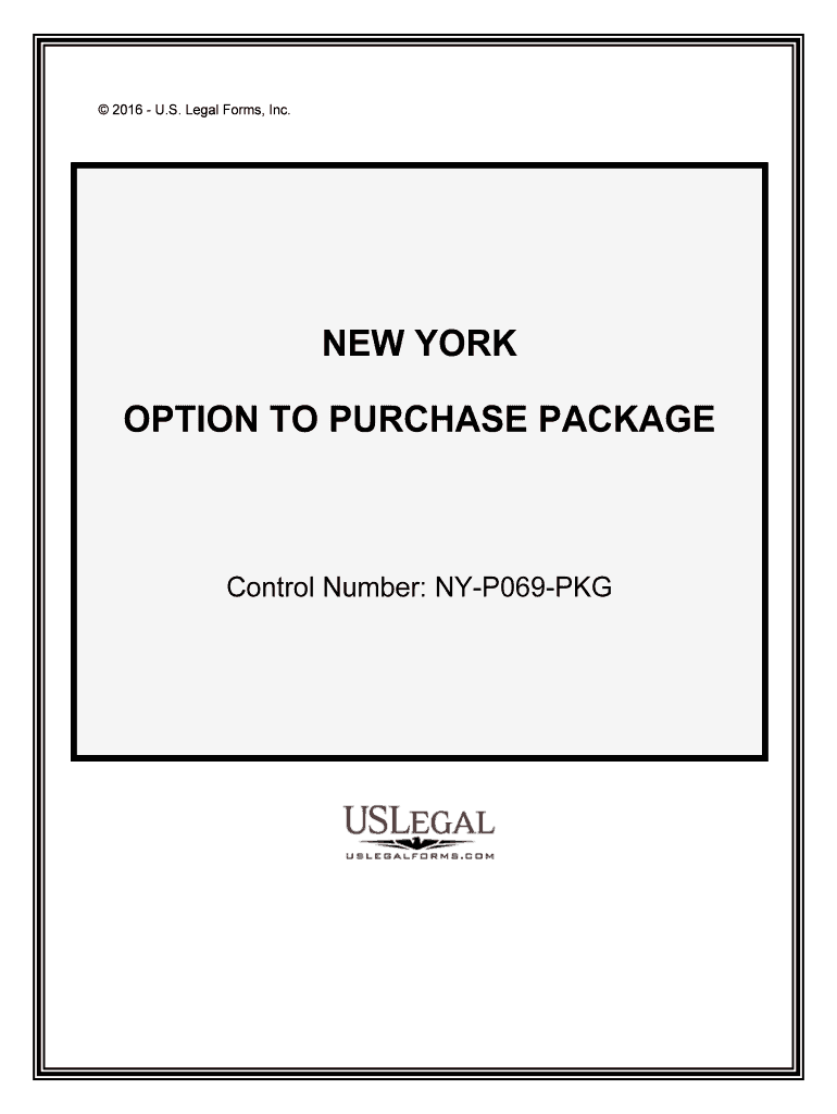 Control Number NY P069 PKG  Form