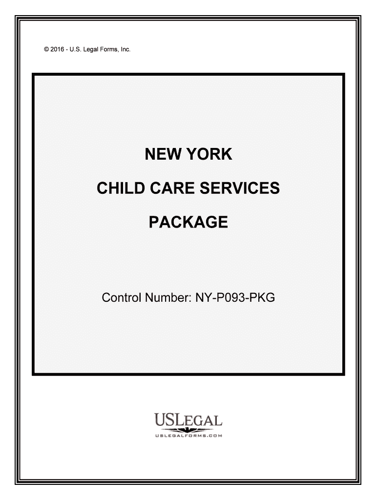 Control Number NY P093 PKG  Form