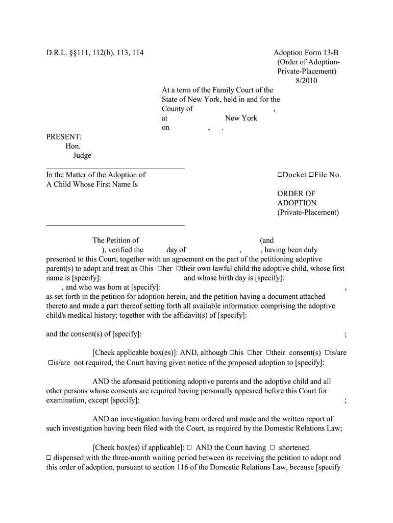 DOM 112 B the New York State Senate  Form