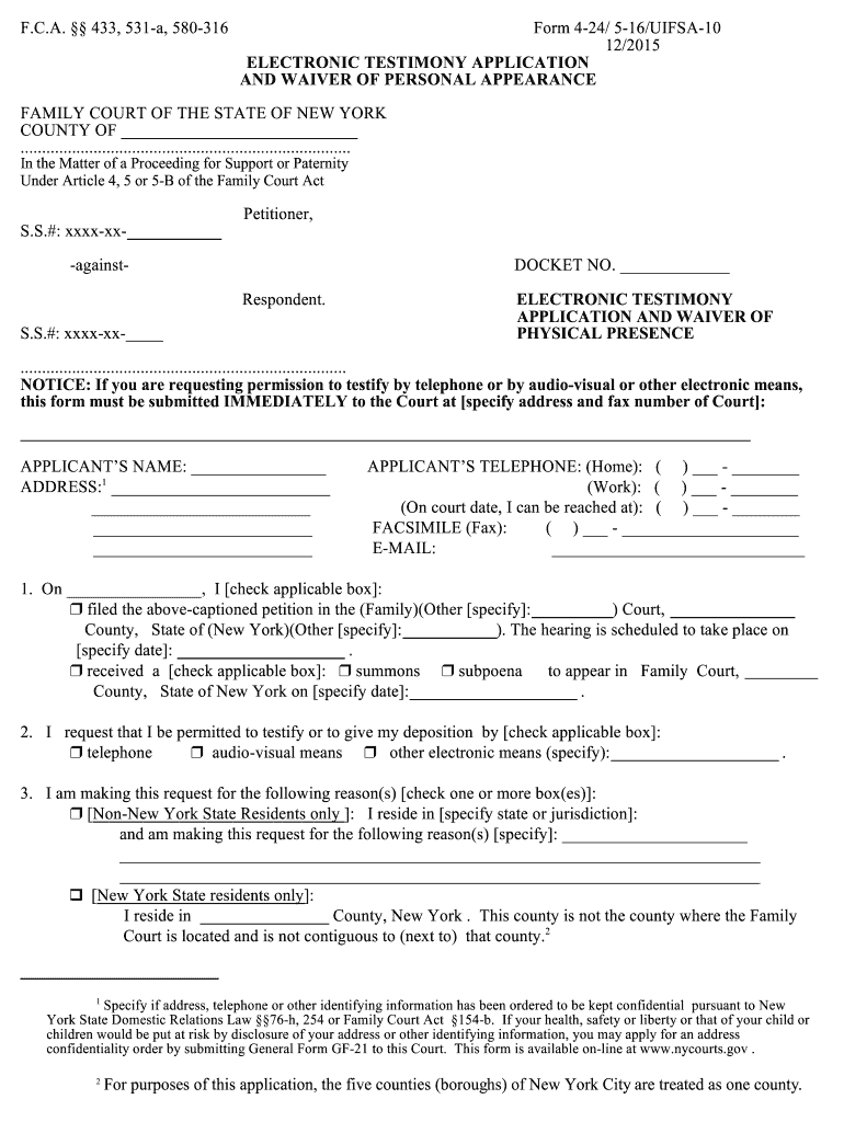 Form 4 24 5 16UIFSA 10