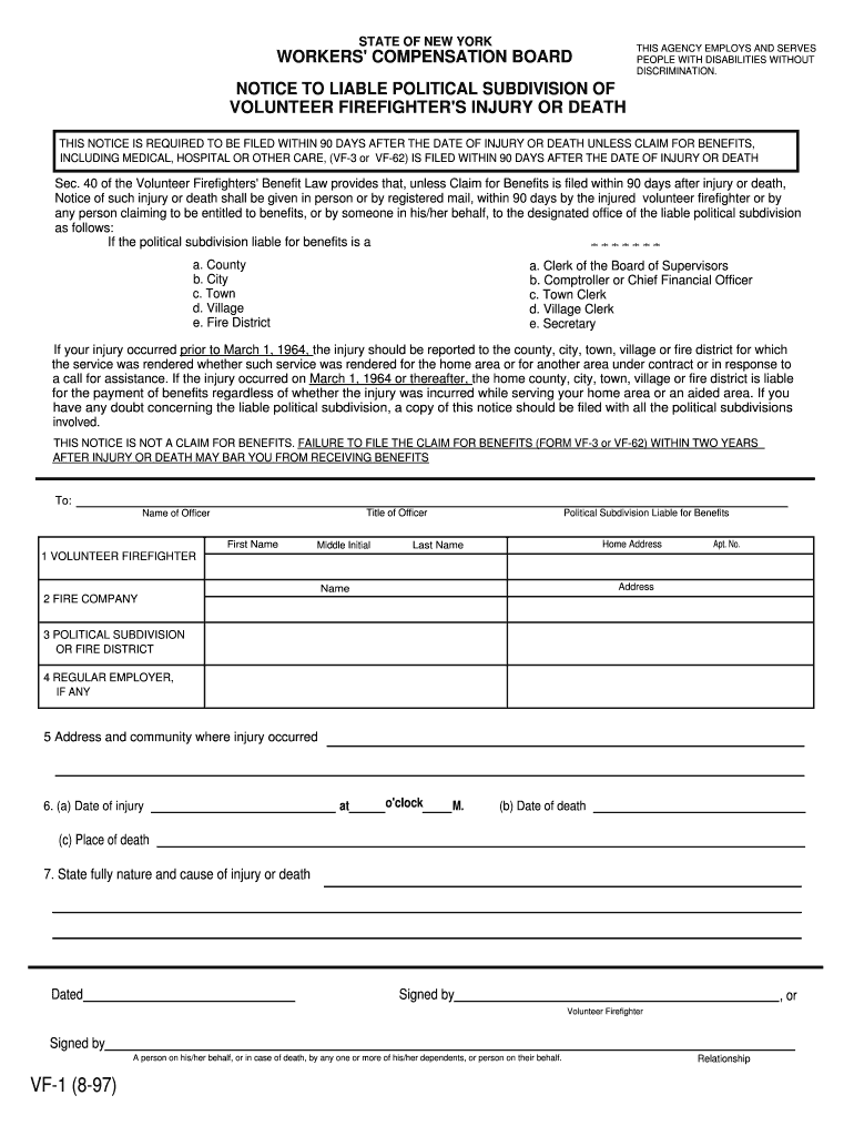 C 121 Workers' Compensation Board  Form