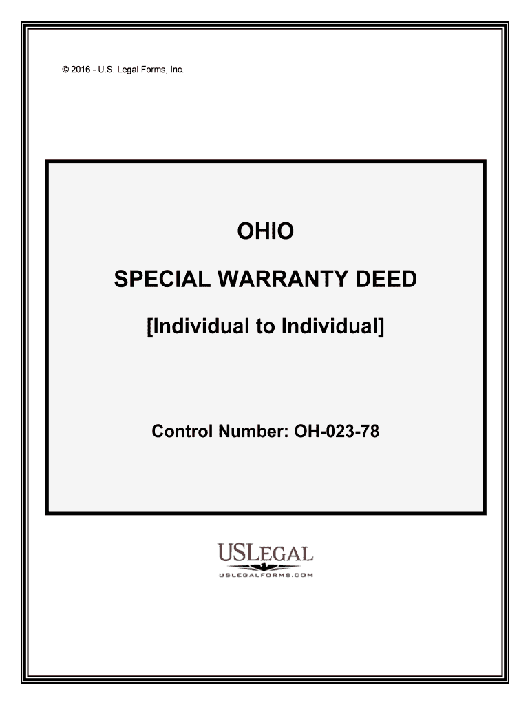 Ohio Deed FormsQuit Claim, Warranty, and Special