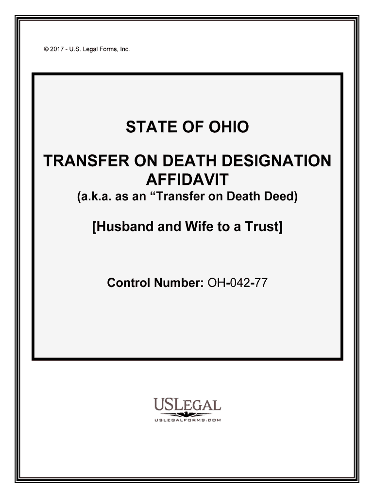 Ohio Transfer on Death Beneficiary Deed Online Legal Form