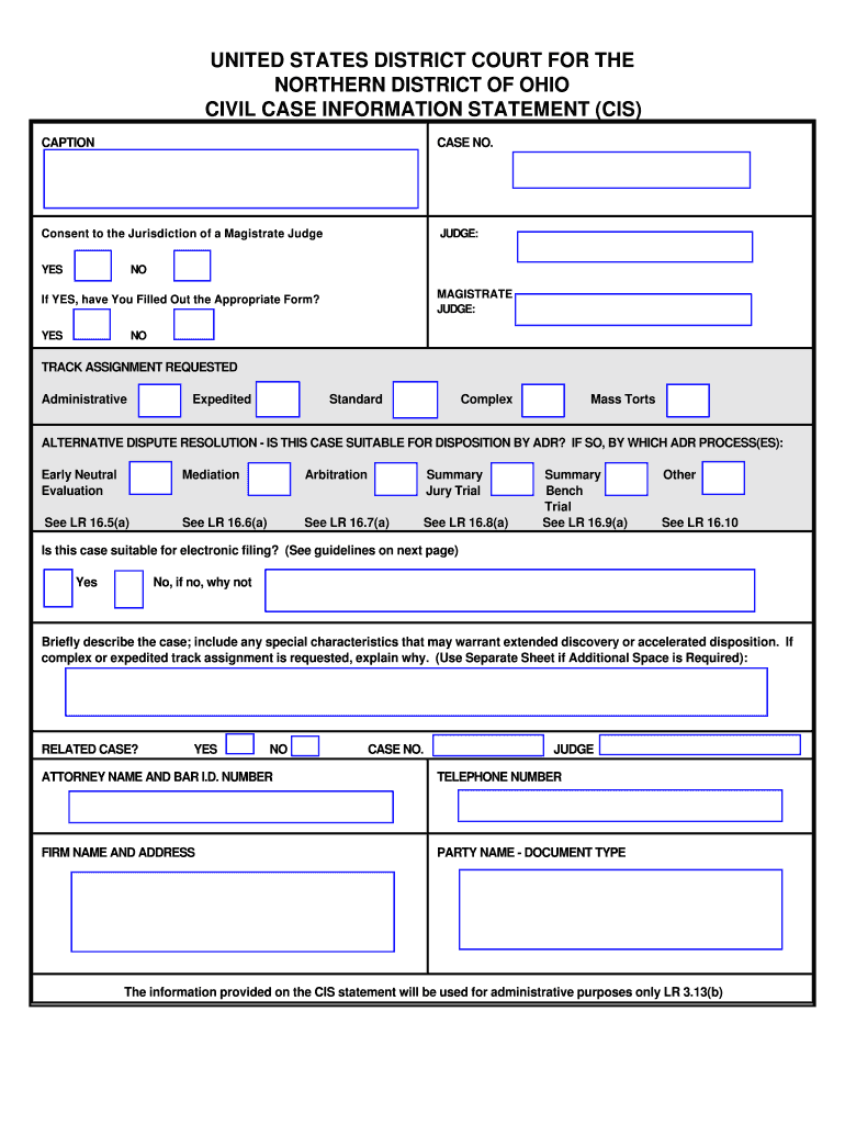 Consent to the Jurisdiction of a Magistrate Judge Form