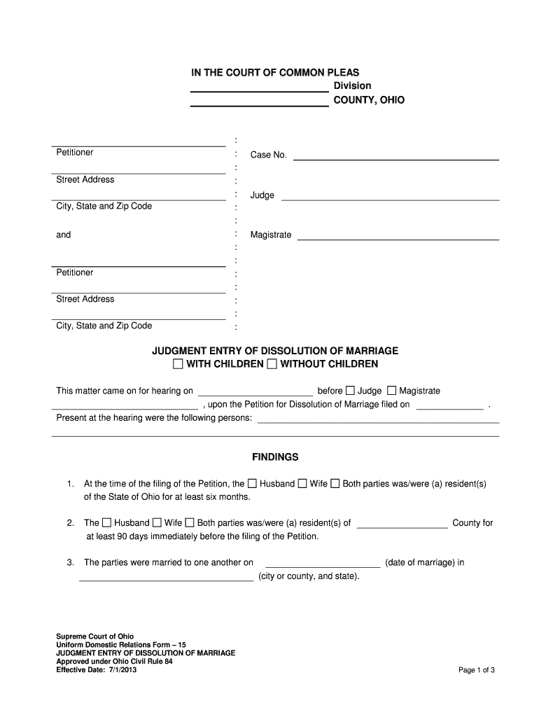 Forms to Be Completed by You Southeastern Ohio Legal