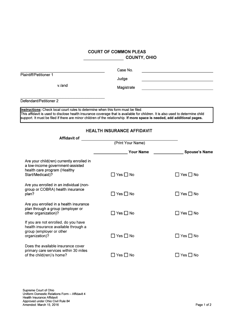 Divorce with Children of Marriage Packet Southeastern Ohio  Form