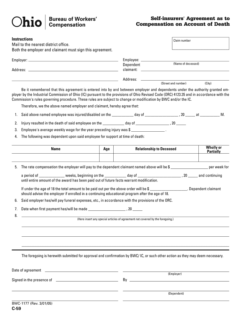 Group 1, Adjudication of Claims US Department of Labor  Form