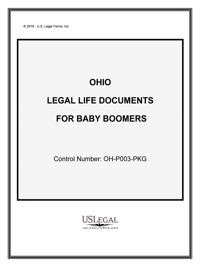 Control Number OH P003 PKG  Form