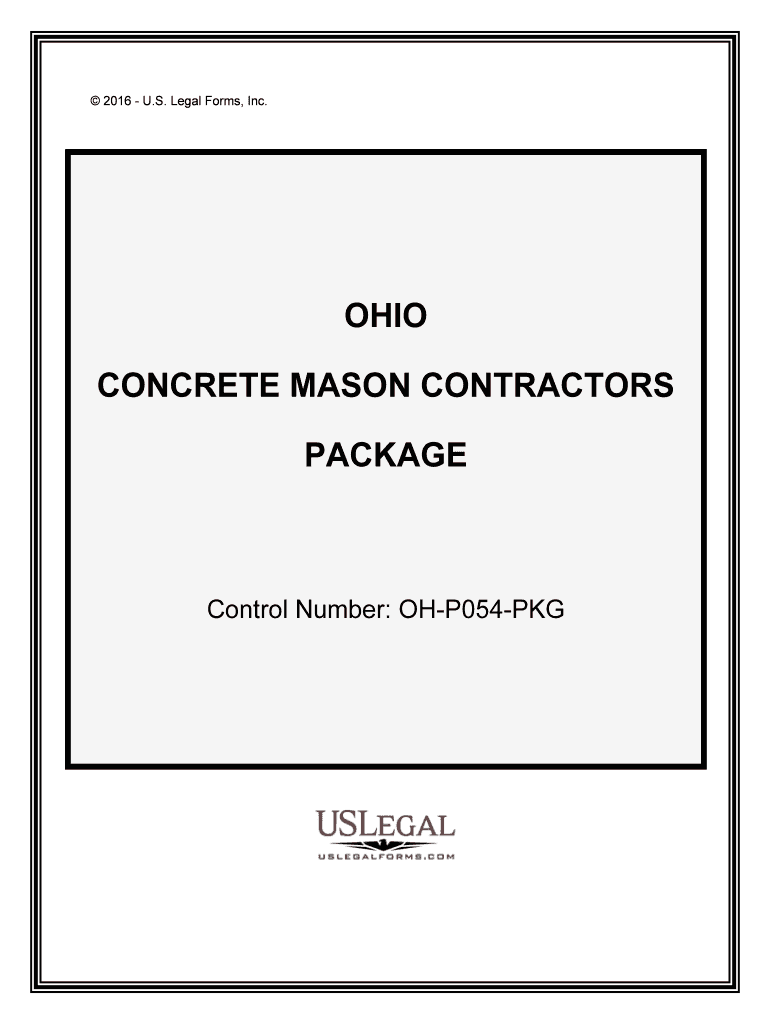Ohio Contractor Forms and DocumentsUS Legal Forms