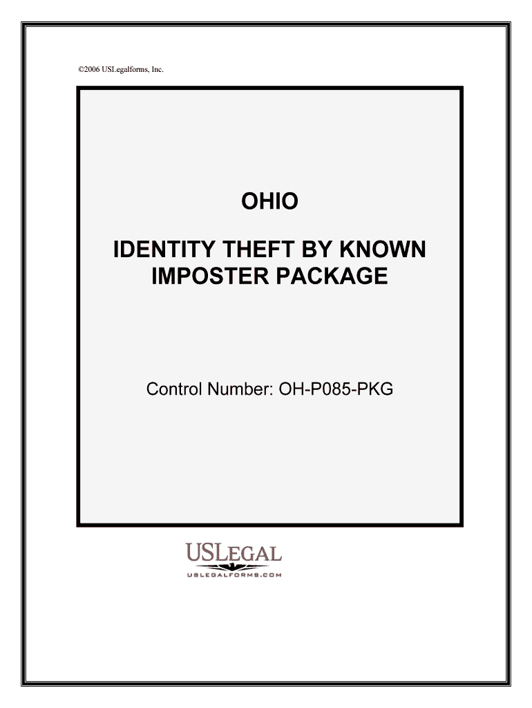 Identity Theft Ohio Attorney General Dave Yost  Form