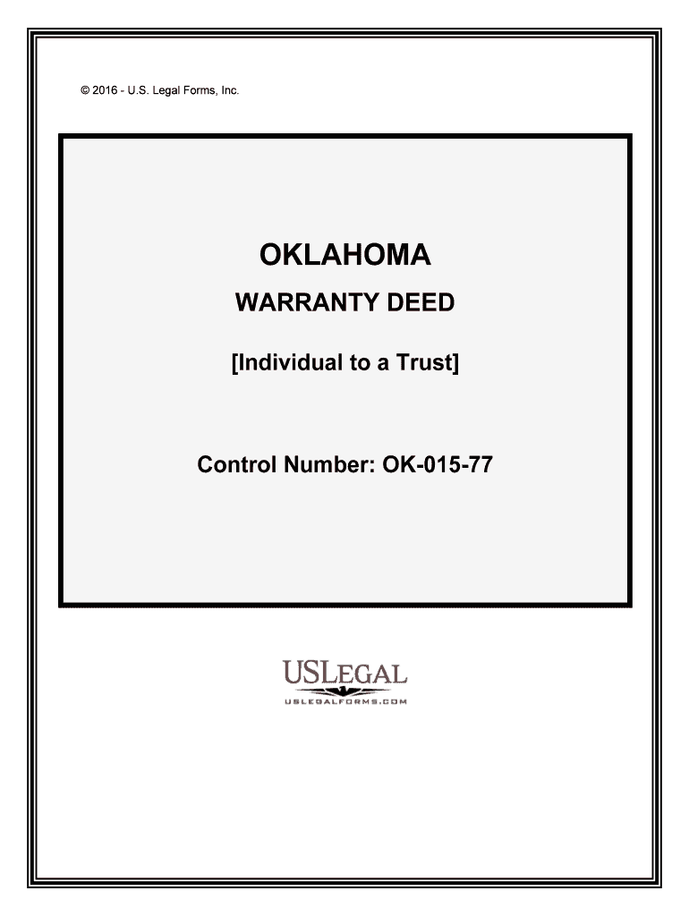 Control Number OK 015 77  Form