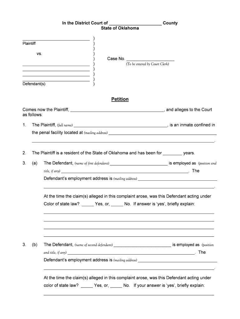 Application for Public Defender Oklahoma County  Form